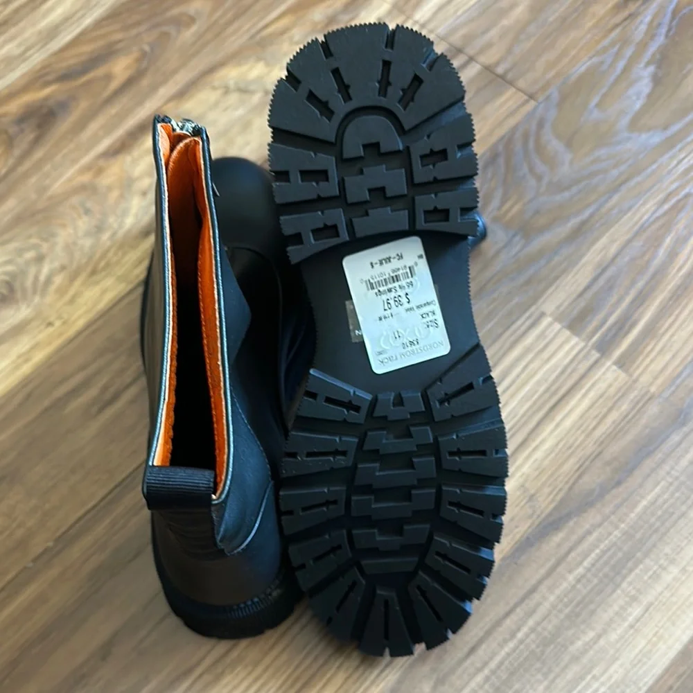 French Connection Black Zipper Boots - Picture 5 of 5